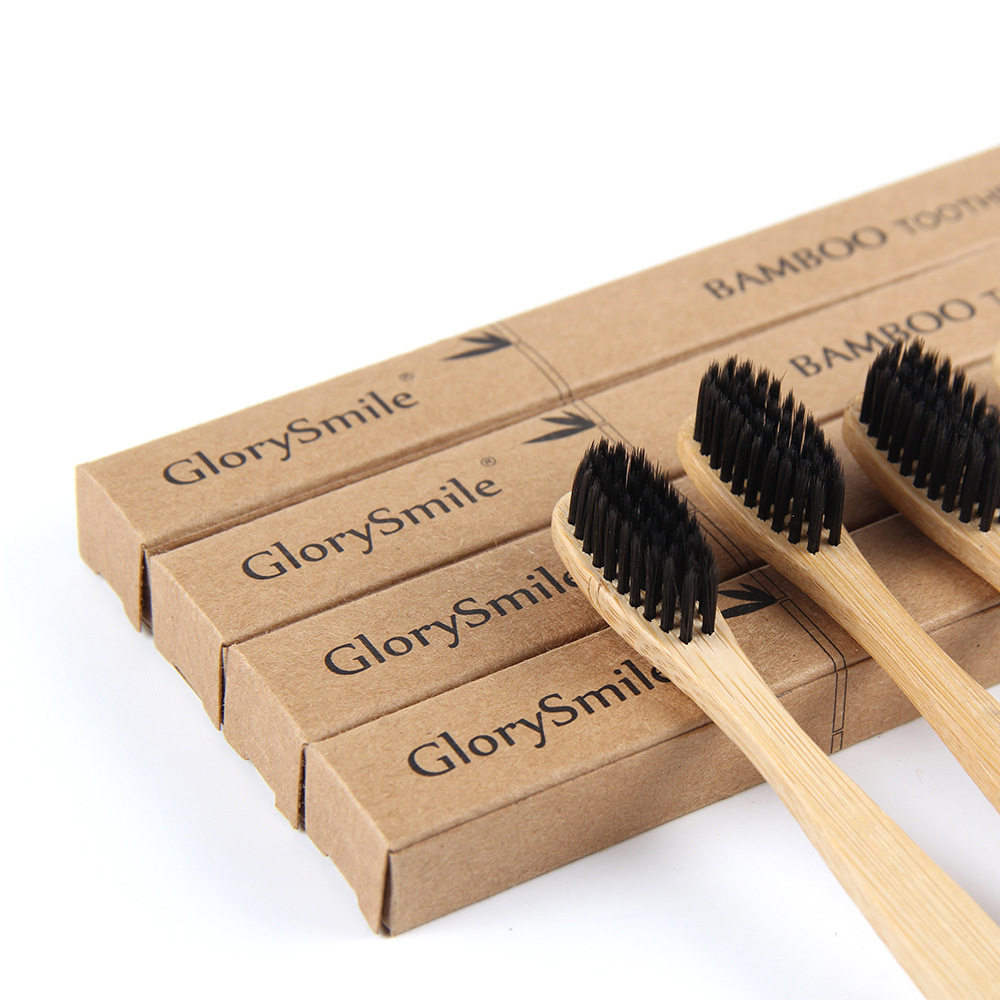 Bamboo Toothbrush Set - فرشاة أسنان من الخيزران للبالغين -