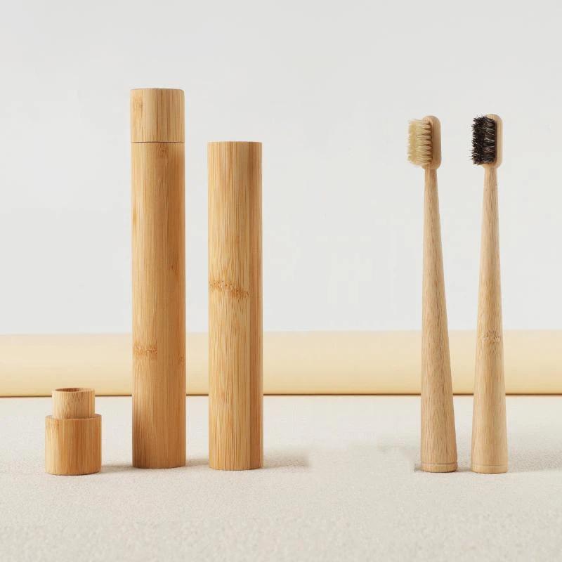 فرشاة أسنان من شعر الخيل والخي - مراجعة Bamboo Toothbrush Set وسعره