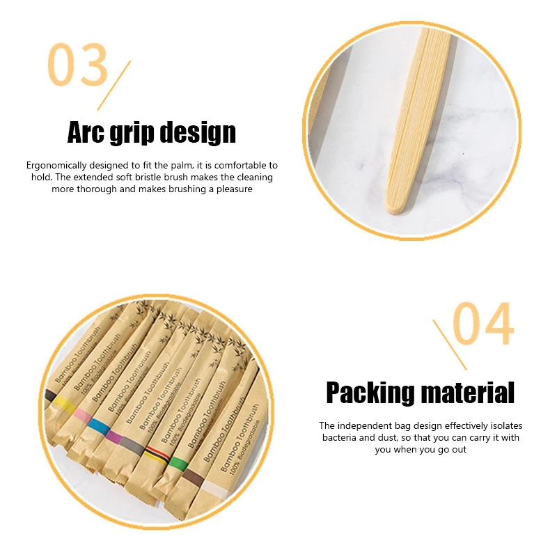فرش أسنان خيزران صديقة للبيئة  - مراجعة Bamboo Toothbrush Set وسعره