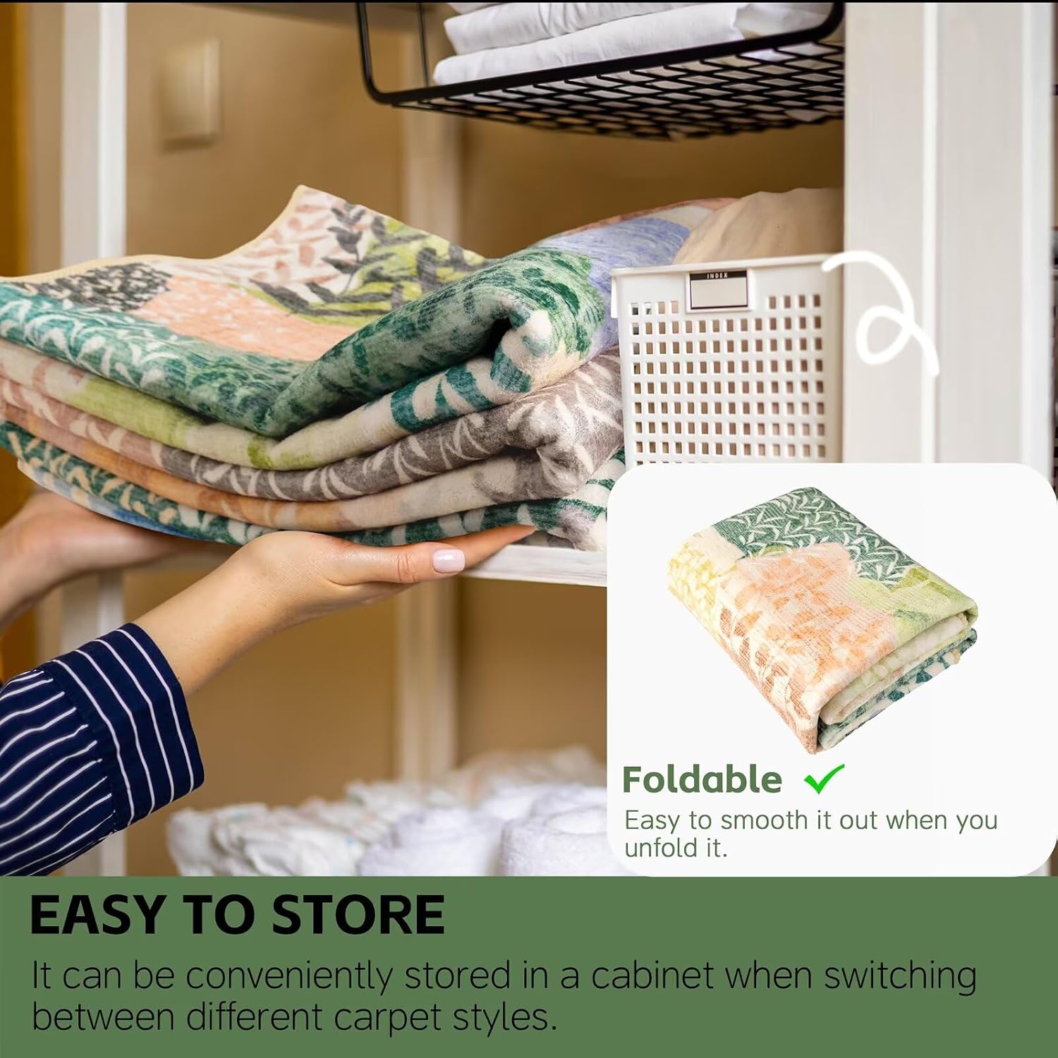 سجادة أرضية دائرية أنيقة بنمط  - مراجعة Sustainable Living Home وسعره